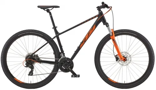 Велосипед 27.5 KTM Chicago 272 (2022) black matt/orange