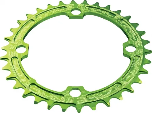 Звезда Race Face Chainring, Single, Narrow Wide, 104X34, green