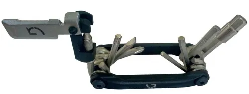 Компактний ключ Green Cycle GCM-088 складаний 9 інструментів, чорний