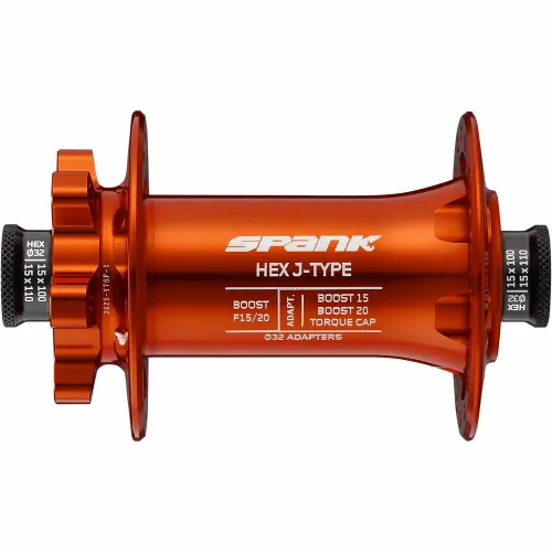 Втулка передня SPANK HEX J-TYPE Boost F15/20 orange