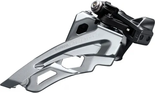 Переключатель передний Shimano Deore FD-M6000-L 3x10, Low Clamp, Side-Swing, Front-Pull 40/42T (с хомутом)