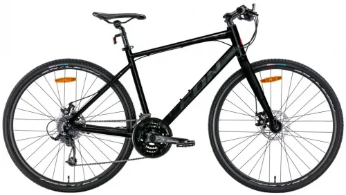 Велосипед 28 Leon HD-80 DD чорно-білий з червоним