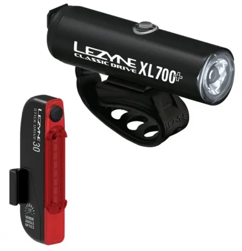 Комплект світла Lezyne CLASSIC DRIVE XL 700+ / STICK DRIVE satin black/black (Y17)