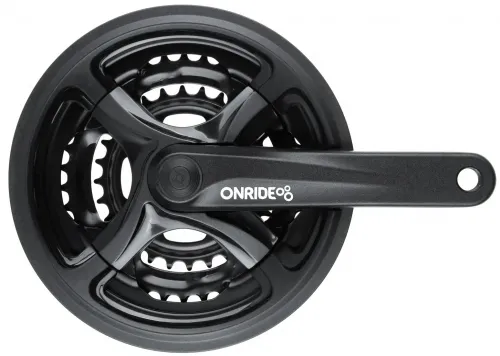 Шатуни Onride Trio 840P, 28/38/48T, під квадрат, L170мм, black