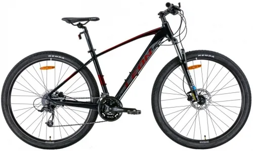 Велосипед 29 Leon TN-80 AM HDD (2022) чорний з червоним (м)
