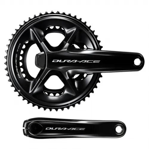 Шатуни Shimano FC-R9200-P Dura-Ace 12-speed 52/36T 175mm, з вимірювачем потужності, black