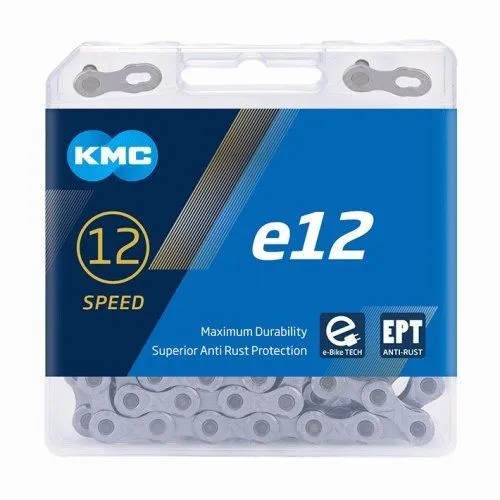 Ланцюг KMC e12 EPT 12-speed 130 links + замок (для електровелосипедів)