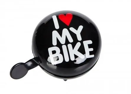 Динг-Донг Green Cycle GCB-1058S I love my bike диаметр 80мм черный