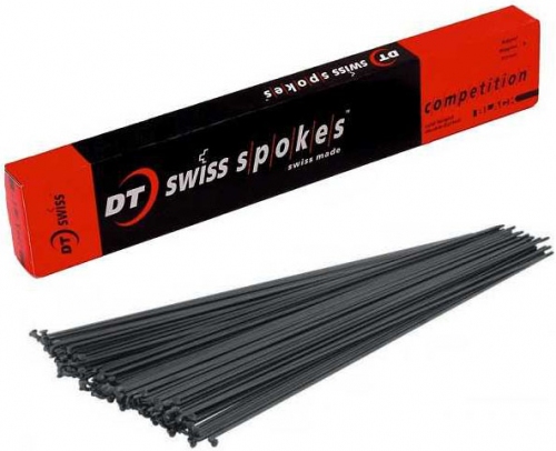 Спица DT Swiss Champion чёрная 2.0 мм 260 нержавеющая сталь (100шт.)