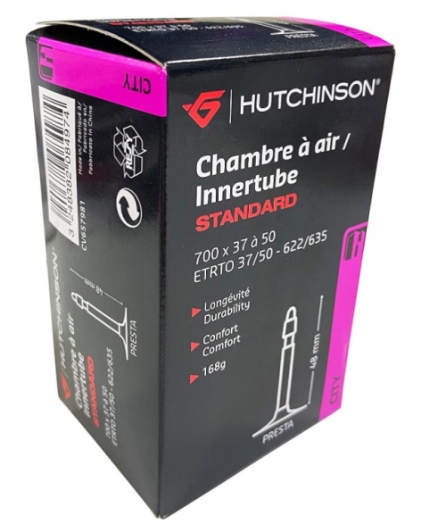 Камера 28 x 1.4-1.9 (37/50-622/635) Hutchinson Standart, presta 48mm