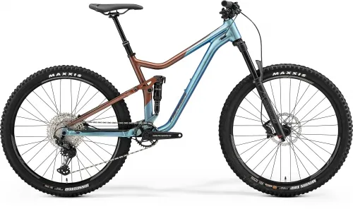 Велосипед 29 Merida ONE-FORTY 600 (2021) silk bronze/blue
