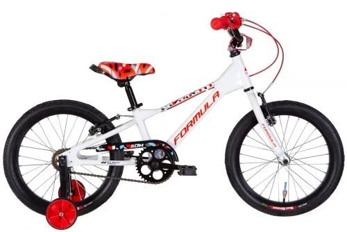 Велосипед 18 Formula SLIM (2022) білий з червоним