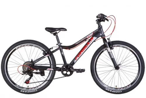 Велосипед 24 Formula ACID Vbr (2022) темно-сірий з червоним