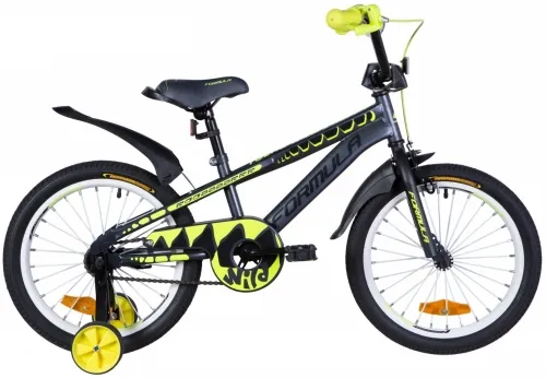 Велосипед 18 Formula WILD (2021) серо-желтый (м)