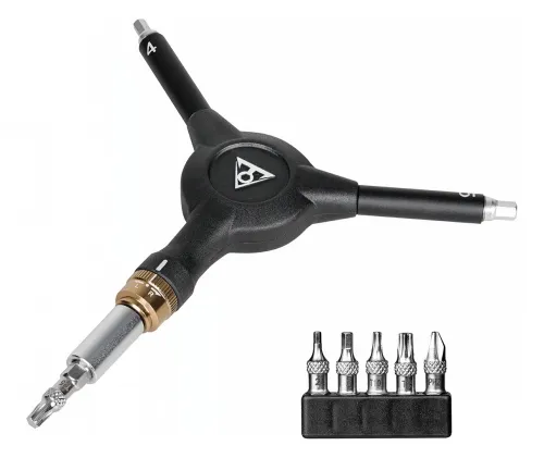 Мультитул Topeak Y-Speed Ratchet, w/ratchet head and 4mm & 5mm Hex speed wrench, w/built-in magnet, w/5 tool bits