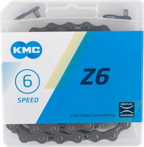 Ланцюг KMC Z6 6-speed 114 links grey + замок