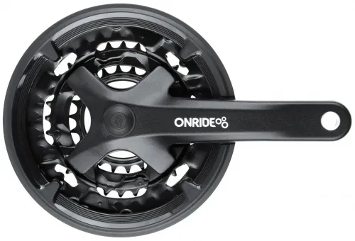 Шатуны Onride Trio 920P, 22/32/44T, под квадрат, L170мм, black