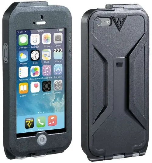 Чохол з кріпленнямTopeak Weatherproof RideCase iPhone 5 + RideCase Mount чорно-сірий