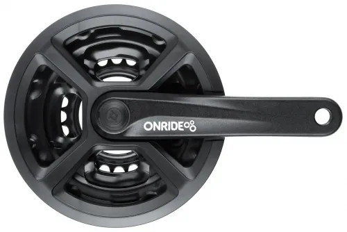 Шатуны Onride Trio 820P, 24/34/42T, под квадрат, L170мм, black