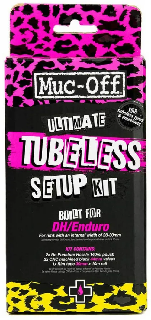 Набір (комплект) для безкамерки Muc-Off Ultimate Tubeless Setup Kit (стрічка 30mm, ніпелі 44mm) DH/TRAIL/ENDURO