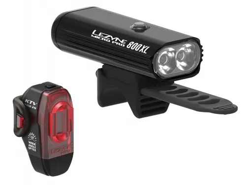 Комплект світла Lezyne Micro PRO 800XL / KTV PRO чорний