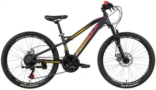 Велосипед 24 Formula BLACKWOOD 2.0 AM DD (2021) сіро-помаранчевий з чорним