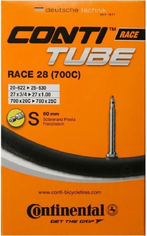 Камера 28 Continental Race Tube S60 (20-622->25-630) (105g)