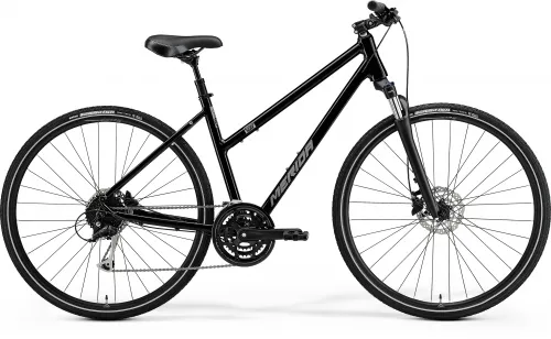 Велосипед 28 Merida CROSSWAY 100 L (2021) glossy black(matt silver)