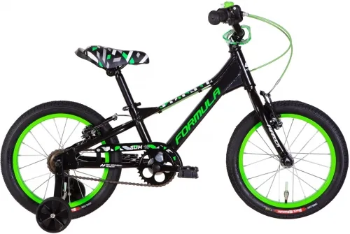 Велосипед 16 Formula SLIM (2022) чорно-зелений