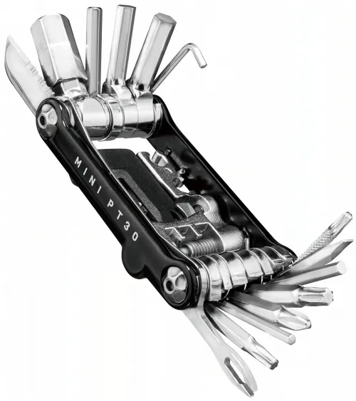 Мультитул Topeak Mini PT30, 30 functions mini tool, w/power link chaintool and tubeless repair tool, w/tool bag, black