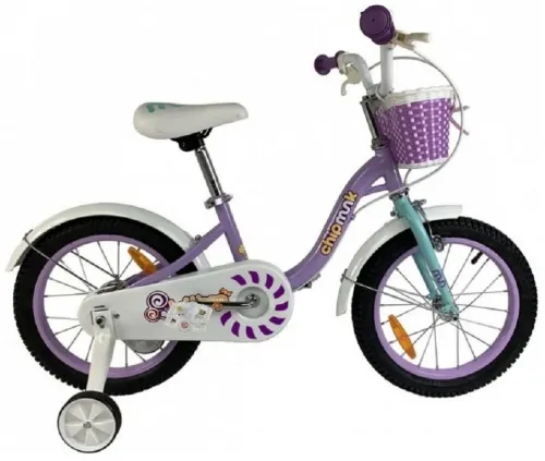 Велосипед 16 RoyalBaby Chipmunk Darling (2023) OFFICIAL UA фиолетовый
