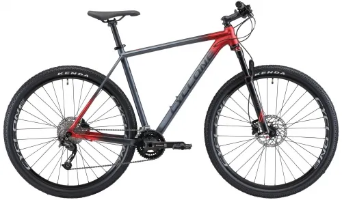 Велосипед 29 Cyclone ALX (2021) сіро-червоний