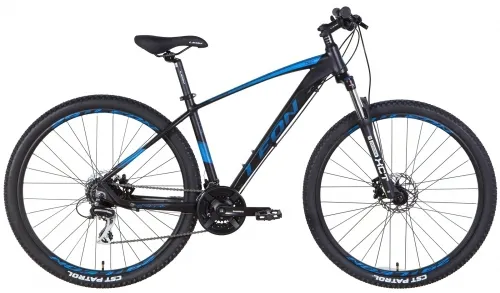 Велосипед 29 Leon TN-80 SE AM Hydraulic lock out HDD (2022) чорно-синій (м)