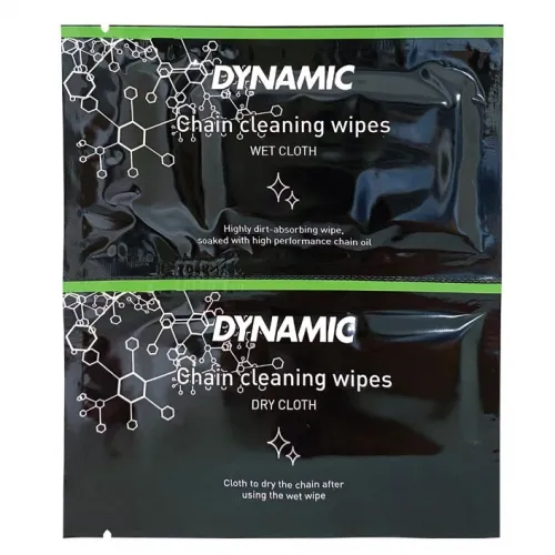 Салфетки для очищения и смазки цепи Dynamic Chain Cleaning Wipes влажная+сухая