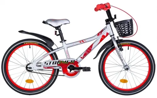 Велосипед 20 Formula STORMER (2020) серебристо-красный