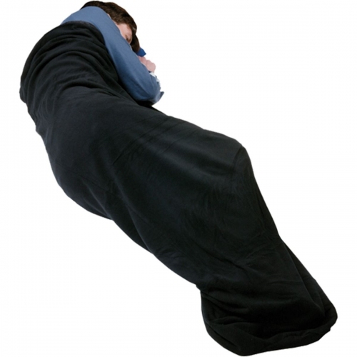 Вкладыш до спальника Trekmates Microfleece Sleeping Bag Liner Mummy Black - O/S - чорний
