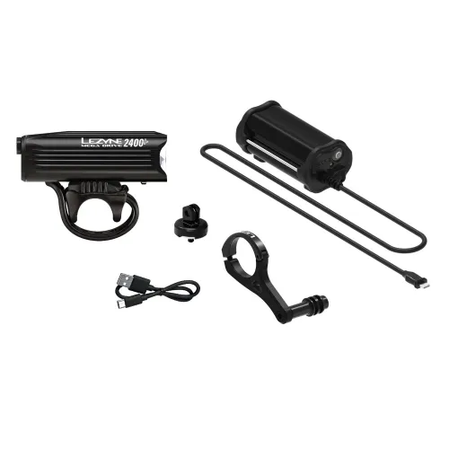 Фара Lezyne MEGA DRIVE 2400+ LOADED KIT USB-C gloss black (Y18)