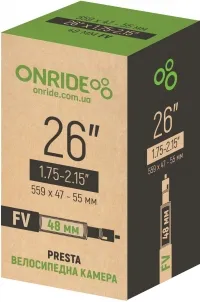 Камера ONRIDE 26"x1.75-2.15" FV 48