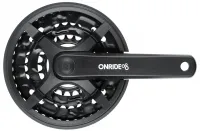 Шатуни Onride Trio 830P, 22/32/42T, під квадрат, L175мм, black