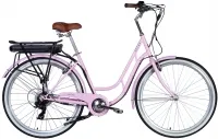 Велосипед 28" Dorozhnik eRETRO Vbr FR 36B 12.5А*г 500Вт (2025) світло-рожевий