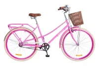 Велосипед 28" Dorozhnik Comfort Female с корзиной, сакура 2018
