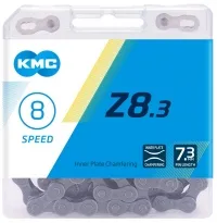 Цепь KMC Z8 6/7/8-speed 114 links silver/grey + замок