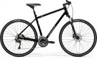 Велосипед 28" Merida CROSSWAY 300 (2021) glossy black(matt silver)