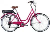 Велосипед 28" Dorozhnik eRETRO Vbr FR 36B 12.5А*г 500Вт (2025) рожевий