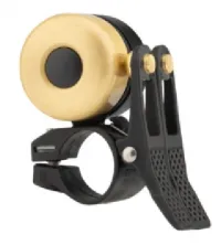 Звонок ONRIDE Double, 22мм, black/gold