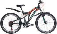 Велосипед 24" Discovery ROCKET AM2 (2021) черно-оранжевый с бирюзовым (м)