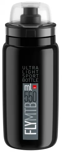 Фляга ELITE Fly MTB, 550ml, black/grey