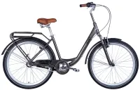 Велосипед 26" Dorozhnik RUBY AM Shimano Nexus (2024) мокрий асфальт з багажником та крилами