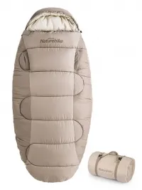 Спальний мішок Naturehike PS300 CNK2350WS026 (4°C) 220 см, beige