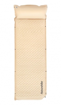 Коврик самонадувающийся одноместный Naturehike CNK2300DZ014, 60 мм, beige